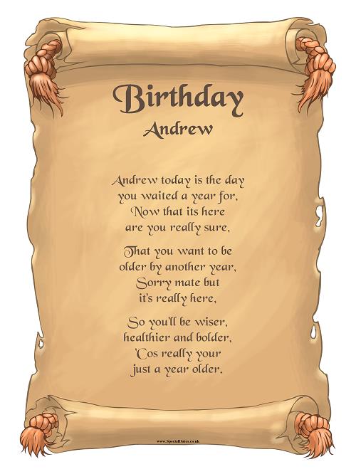 Personalised Birthday Poem